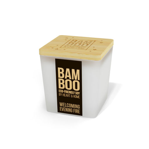 Picture of H&H - BAMBOO SMALL CANDLE WELCOMING EVENING FIRE